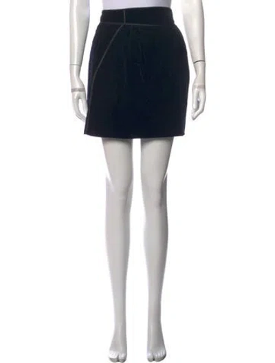 Pre-owned Alberta Ferretti Mini Skirt In Black