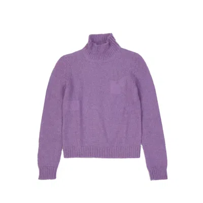 Alberta Ferretti Mohair Sweater In Purple