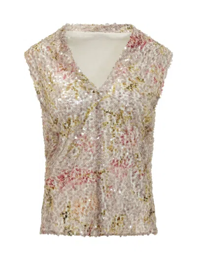 Alberta Ferretti Women Printed Sequins Shirt In Multi