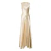 Alberta Ferretti Sleeveless Dress In Neutral