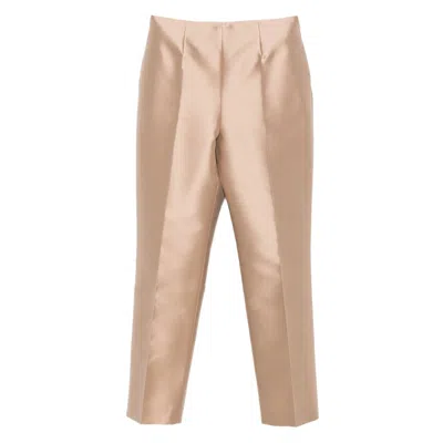 ALBERTA FERRETTI ALBERTA FERRETTI NEUTRALS TROUSERS - HIGH-WAISTED TROUSERS WOMEN