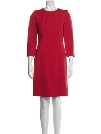 Pre-owned Alberta Ferretti Nylon Knee-length Dress In Red
