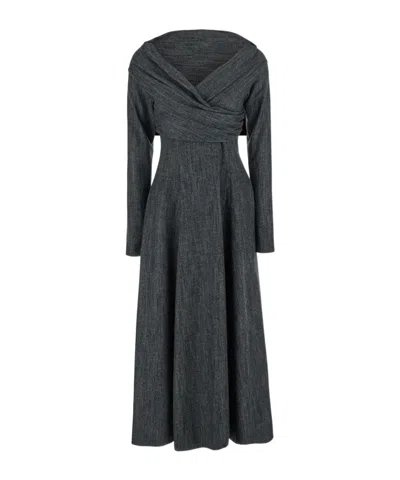 ALBERTA FERRETTI OFF SHOULDER DRESS