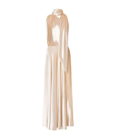 ALBERTA FERRETTI ONE SHOULDER DRESS