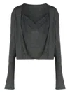Alberta Ferretti Alberta Ferreti Virgin Wool Sweater In Gray