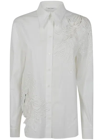 Alberta Ferretti Organzed Muslin Shirt Clothing In White