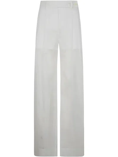 Alberta Ferretti Organzed Muslin Trousers By