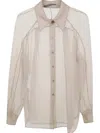 Alberta Ferretti Organzed Organic Chiffon Shirt