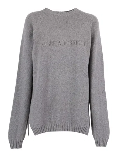 Alberta Ferretti Maglia In Gray
