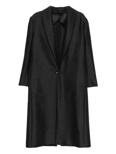Alberta Ferretti Outerwear With Clean Silhouette In Black
