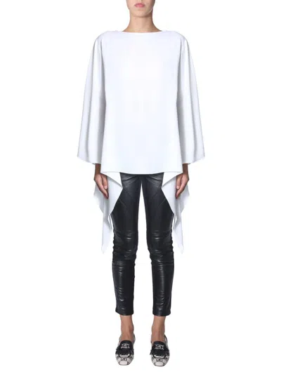 Alberta Ferretti Oversize Fit Blouse In White