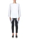 Alberta Ferretti Draped Details Blouse In White