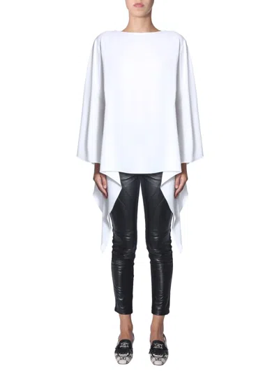 Alberta Ferretti Oversize Fit Blouse In White