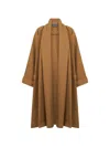 Alberta Ferretti Oversized Coat In Brown