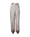 Alberta Ferretti Story Logo Pants In White