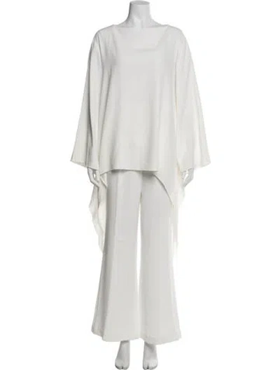 Pre-owned Alberta Ferretti Pant Set In White