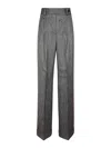 Alberta Ferretti Herringbone Pattern Trousers In Multicolor