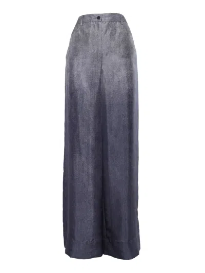 Alberta Ferretti Pantalone In Seta In Multi
