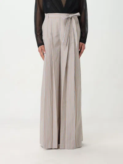 Alberta Ferretti Popeline Pants In Multi