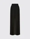Alberta Ferretti Cady Stretch Wide Leg Trousers In Black