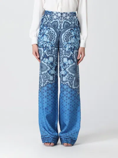 ALBERTA FERRETTI PANTS ALBERTA FERRETTI WOMAN COLOR BLUE,D94253009