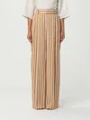 Alberta Ferretti Trousers Woman In Brown