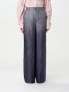 Alberta Ferretti Silk Palazzo Pants In Bunt