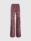 Alberta Ferretti Graphic Printed Wide-leg Trousers In Brown