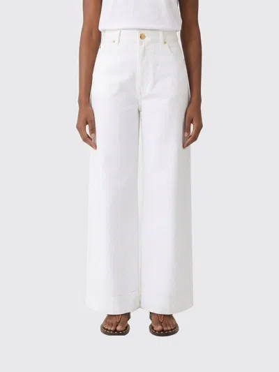 Alberta Ferretti Pants  Woman Color White In Gray