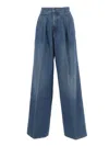 Alberta Ferretti Straight-leg High-waist Trousers With Clean Tailored Finish In Blue