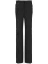 Alberta Ferretti Wool Trousers In Black