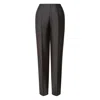 Alberta Ferretti Pressed-crease Trousers In Gray
