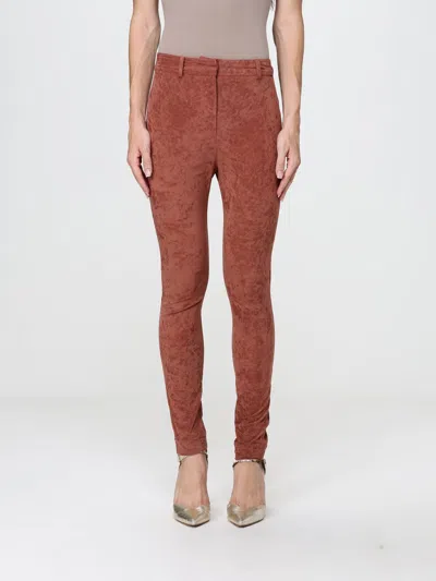 Alberta Ferretti Pants Woman Color Brown