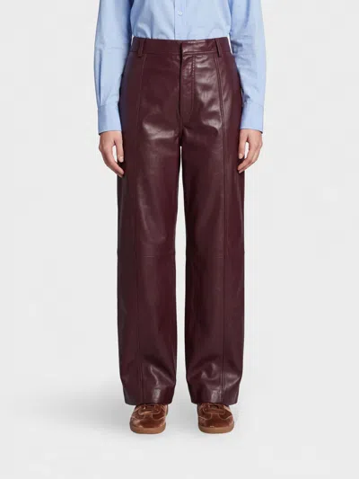 Alberta Ferretti Pants Woman Color Burgundy