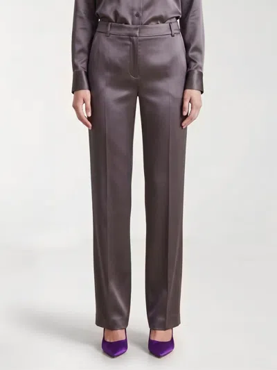 Alberta Ferretti Pants Woman In Brown