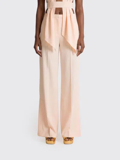 Alberta Ferretti Pants Woman In Neutral