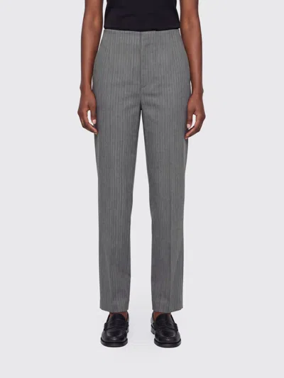 Alberta Ferretti Pants Woman In Gray