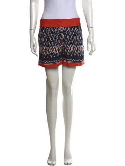 Pre-owned Alberta Ferretti Patterned Mini Shorts In Multicolor