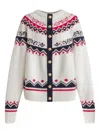 Alberta Ferretti Patterned Wool Cardigan In Neutral