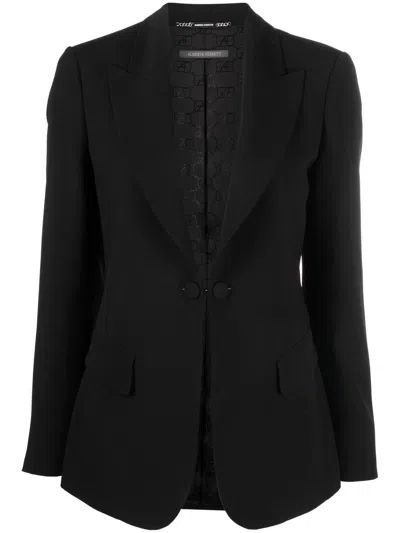 Alberta Ferretti Peak-lapel Single-breasted Blazer In Black