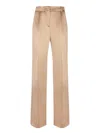Alberta Ferretti Pink Satin Flare Pants