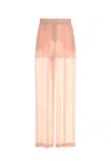 Alberta Ferretti Alberta Ferreti Pink Silk Wide-leg Pant In Pink