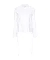 Alberta Ferretti Pleat-detail Shirt In White