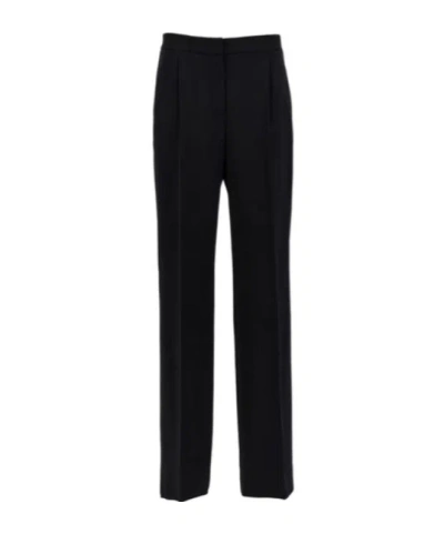 Alberta Ferretti Pleat Tailored Trousers In Black