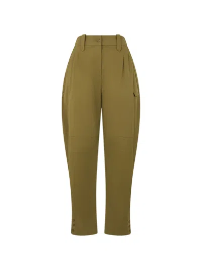 Alberta Ferretti Pleat-detail Trousers In Multi