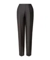 Alberta Ferretti Pleated Front Slacks In Gray