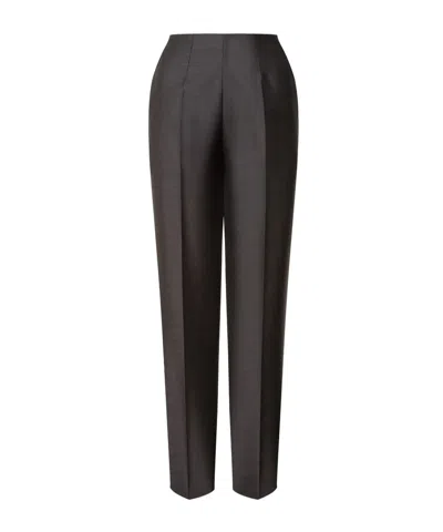 Alberta Ferretti Pleated Front Slacks In Gray