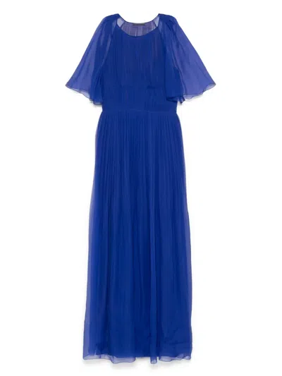 Alberta Ferretti Pleated Maxi Dress