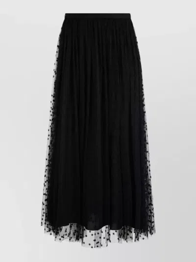 Alberta Ferretti Pleated Maxi Skirt