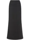 Alberta Ferretti Pleated Maxi Skirt In Grey
